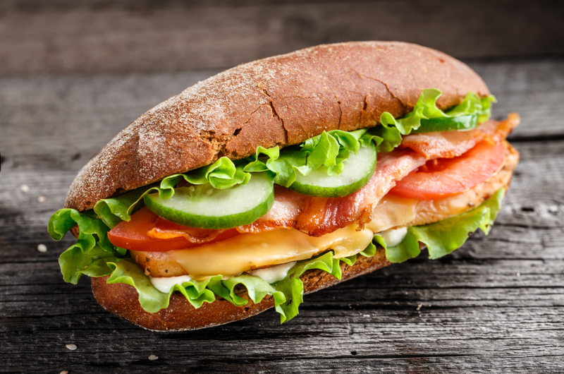 Sandwich kylling bacon