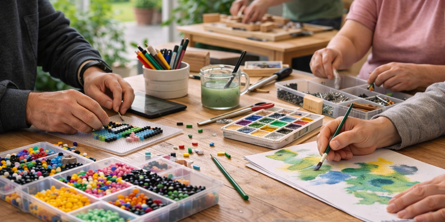 Borgere i aktivitet på islandsvej